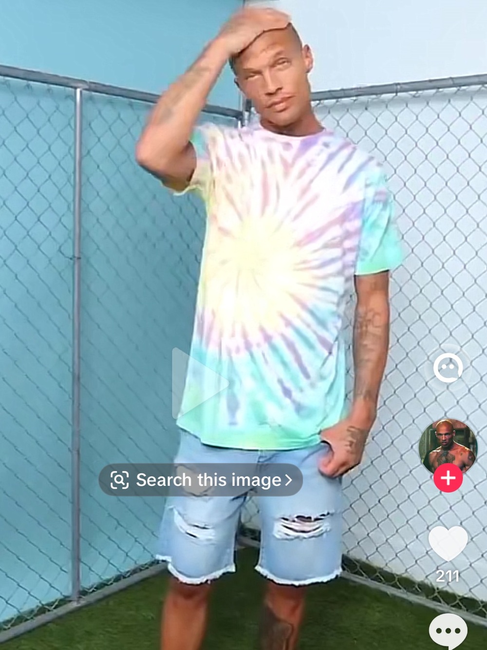 Fashion Nova Men Source Multi Color Tie Dye Short Sleeve Tshirt